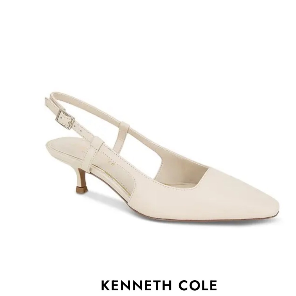 Kenneth Cole Martha Slingback Heels - Bianca (Cream) size 7